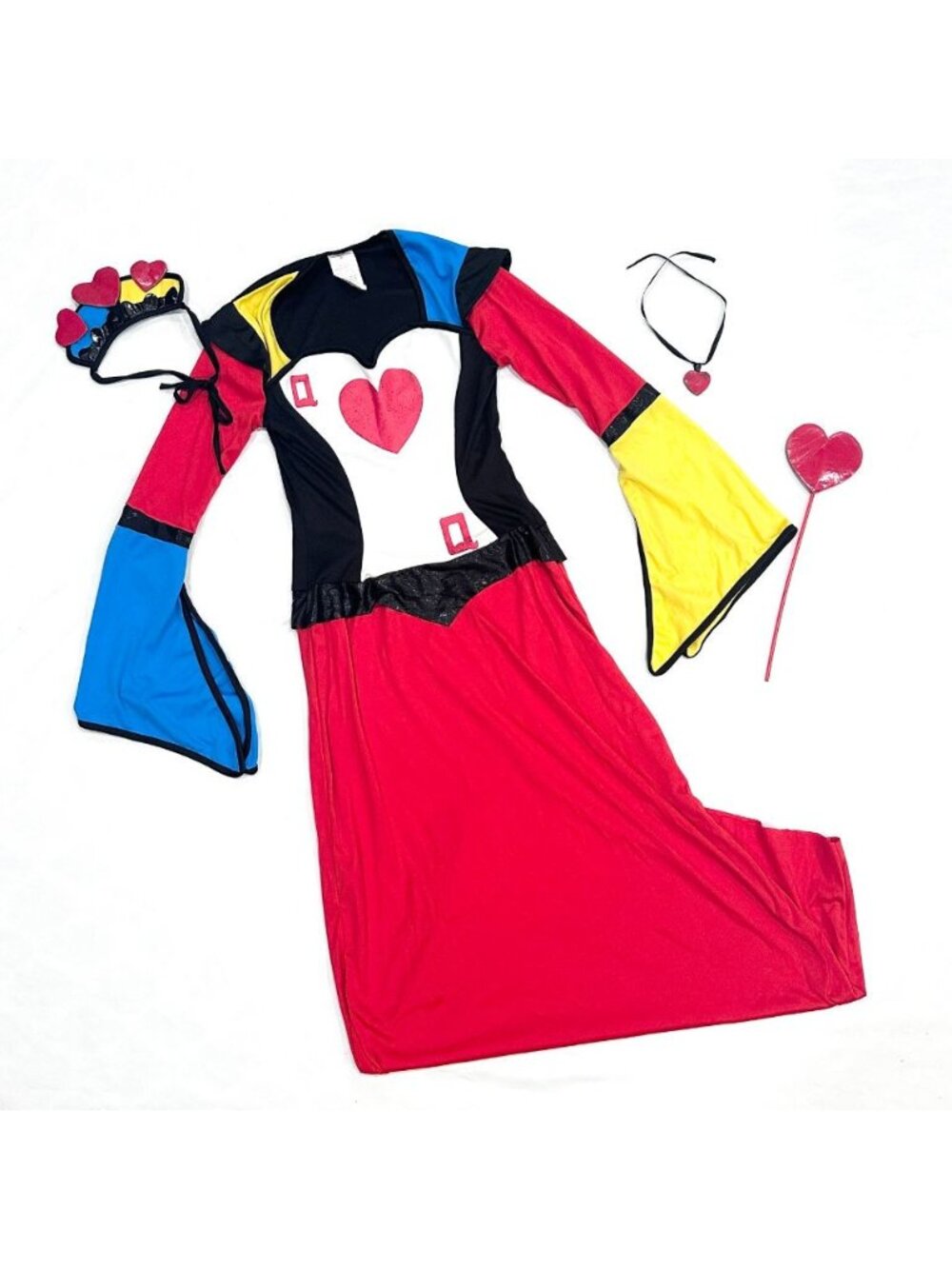 Halloween Sensations Queen of Hearts Juniors 4pc Halloween Cosplay Costume